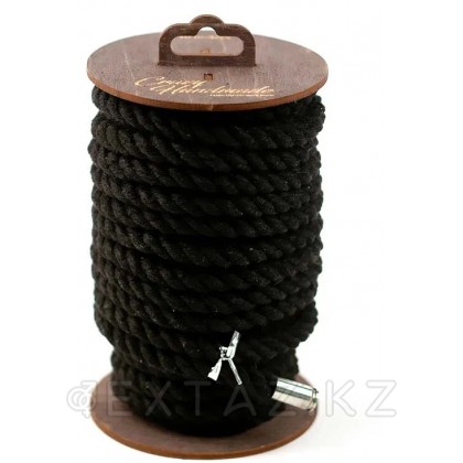Хлопковая веревка для шибари, на катушке, черная, 10 м - extaz.kz фото 4 Шибариге арналған мақта арқан, катушкада, қара, 10 м от sex shop Extaz фото 4