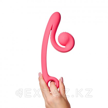 Svibe Snail CURVE Қос ынталандыру вибраторы қызғылт от sex shop Extaz фото 2