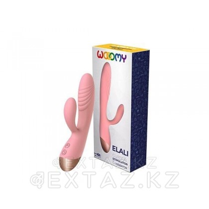 WOOOMY ұсынған Elali Қызғылт қоян вибраторы (18 * 3 см.) от sex shop Extaz фото 2