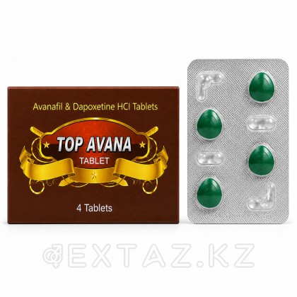 Top Avana эрекциясын жақсартуға және ұзартуға арналған Препарат (4 қойынды.) от sex shop Extaz
