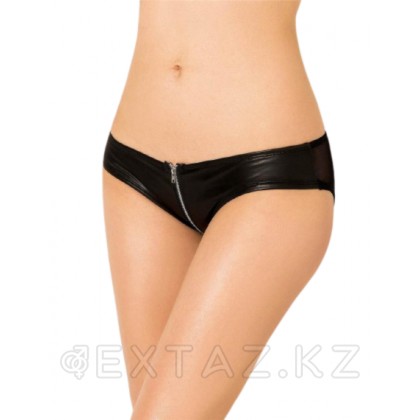 Ohyeah Leather Zipper Black сыдырма винил Трусики, М от sex shop Extaz