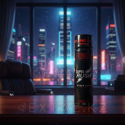 Попперс Super RUSH black label Long 24 мл. от sex shop Extaz фото 2