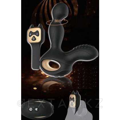 Инновационный мужской тренажер с подогревом INNOVA 360 черный 14 см от sex shop Extaz
