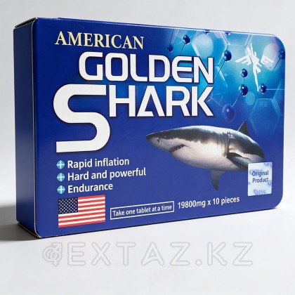 American Golden Shark ерлер қоздырғышы (10 қойынды) от sex shop Extaz фото 3