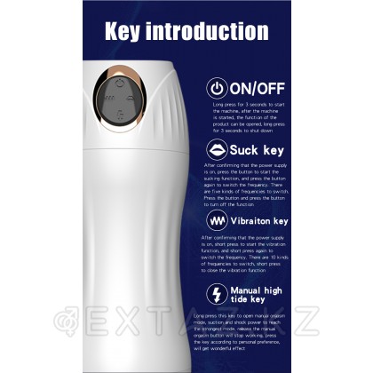 Премиум мастурбатор с вибрацией и озвучкой Frozen от sex shop Extaz фото 4