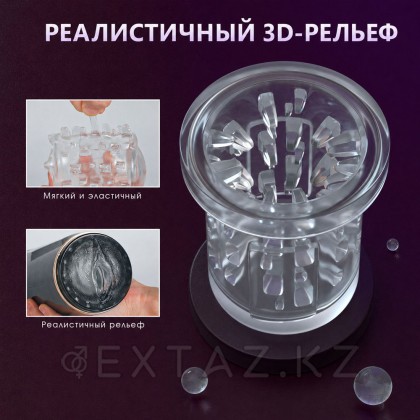 Айналу және айналу функциясы бар автоматты мастурбатор от sex shop Extaz фото 3