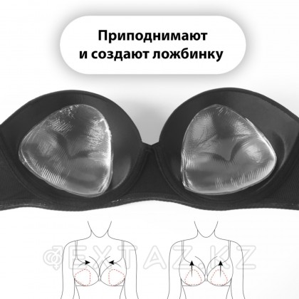 Көкірекше төсеніштері, бу, 10 × 10 см, түсі мөлдір от sex shop Extaz фото 5