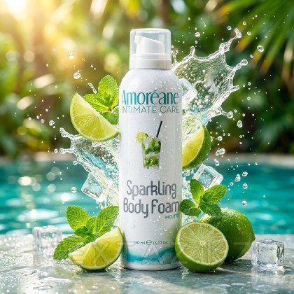 Amoreane Sparkling Mojito массаж көбігі, 150 мл. от sex shop Extaz фото 2