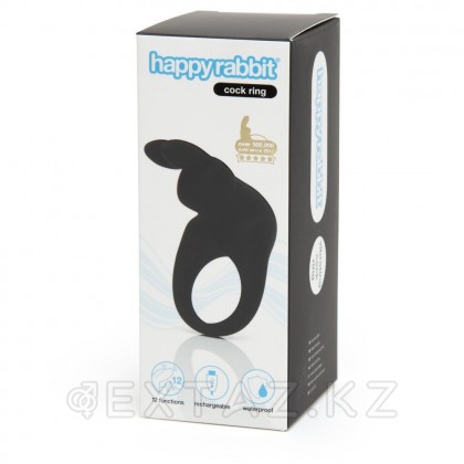 Happy rabbit дірілді эрекциялық сақина, қара от sex shop Extaz фото 5