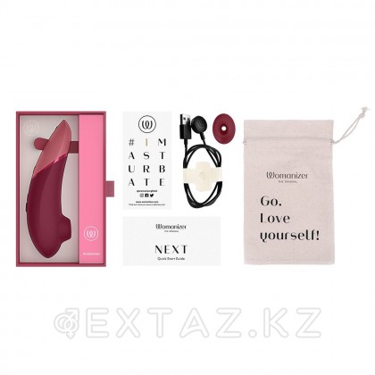 Байланыссыз клиторлық стимулятор Womanizer Next Бургундия от sex shop Extaz фото 8