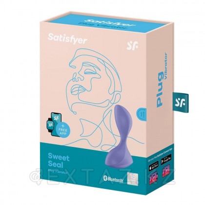 Satisfyer sweet Seal Connect app күлгін анальды діріл тығын от sex shop Extaz фото 4