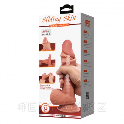 Шынайы Sliding Skin dildo ұсынылды (19,4 см) от sex shop Extaz фото 4