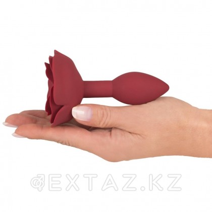 Силиконовый анальный плаг Red rose от sex shop Extaz фото 4