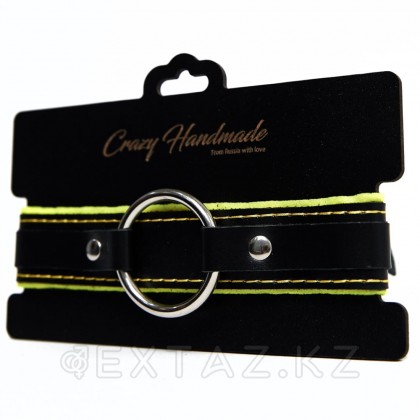Crazy handmade жұмсақ сары астары бар жаға от sex shop Extaz фото 2