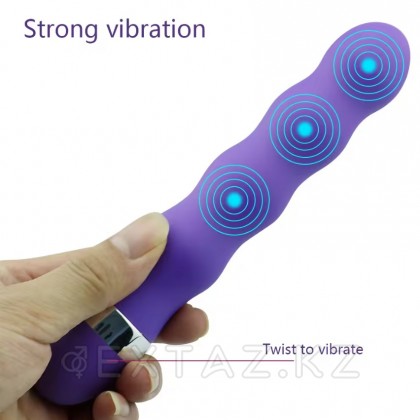 Толқынды қуат вибраторы күлгін от sex shop Extaz фото 9