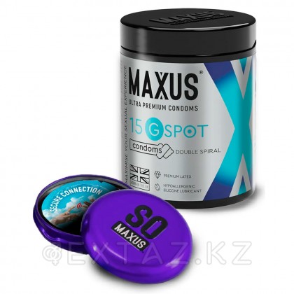 Презервативтер тегіс, қос спираль MAXUS G Spot 15 дана. от sex shop Extaz фото 2