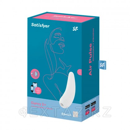 Satisfyer curvy 2 + вакуумдық клиторлық стимулятор (ақ) от sex shop Extaz фото 9