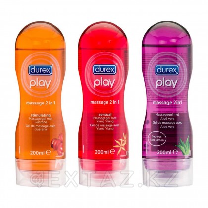 Durex play 2 в 1, гель - смазка интимная и массажная с экстрактом Гуараны от sex shop Extaz фото 2