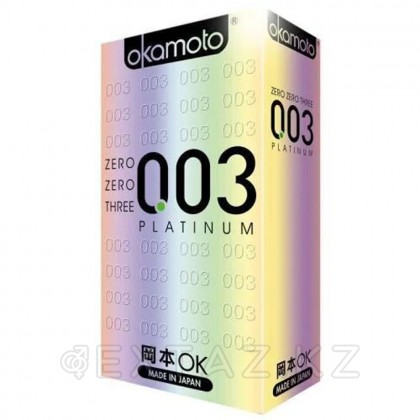 Презервативтер Okamoto 0.03 platinum Ultra-жұқа кондом 12 дана. от sex shop Extaz
