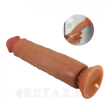 Alcmene шынайы дилдо, 25 см, қоңыр от sex shop Extaz фото 3