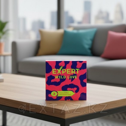 EXPERT WILD LOVE № 3 презервативтер (нүктелері бар қабырға), 3 дана. от sex shop Extaz фото 2