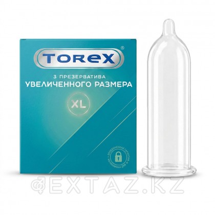 Презерватив мөлшері ұлғайтылған-TOREX 3 дана. от sex shop Extaz