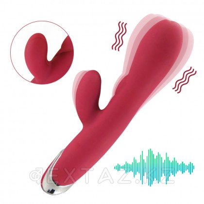 Вибратор с клиторальным стимулятором  Enchanted Bunny красный от sex shop Extaz фото 5