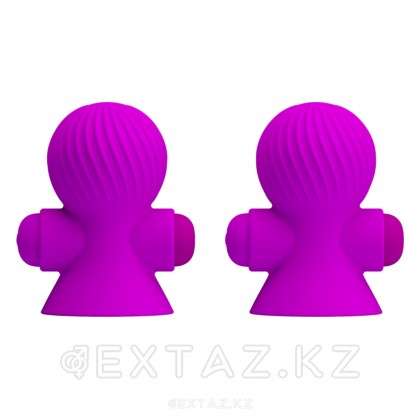 Дірілмен емізік стимуляторы (2 дана) күлгін от sex shop Extaz