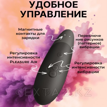 Womanizer Enhance дірілмен байланыссыз клиторлық стимулятор, қара от sex shop Extaz фото 8