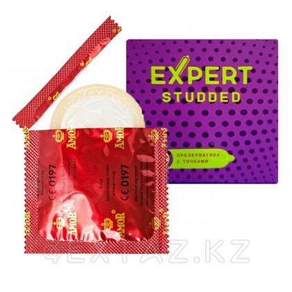 EXPERT STUDDED № 3 презервативтер (тығыз, нүктелі), 3 дана. от sex shop Extaz фото 4