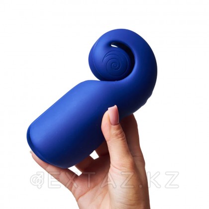 Двойной стимулятор для мужчин SVibe Snail EVO синий от sex shop Extaz фото 4
