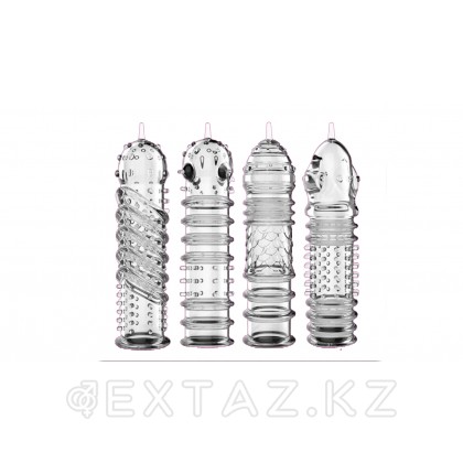 Набор насадок 4 шт. от sex shop Extaz