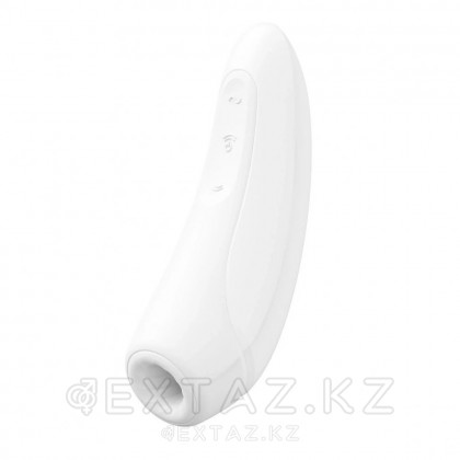Satisfyer curvy 1 + вакуумдық клиторлық стимулятор (ақ) от sex shop Extaz