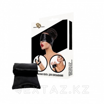 Атласты байлау таспасы қара от sex shop Extaz