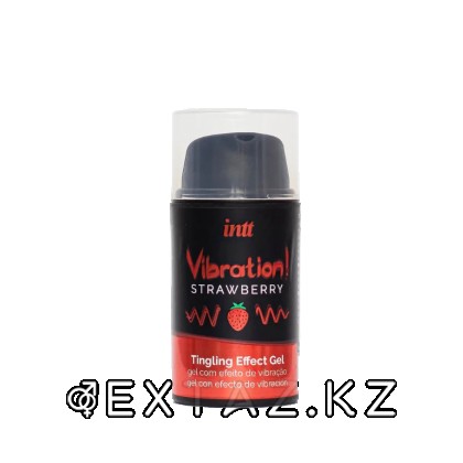 Intt Strawberry-діріл әсері бар сұйық интимдік гель, 15 мл от sex shop Extaz