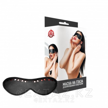 Жүрекпен безендірілген көз маскасы от sex shop Extaz фото 2