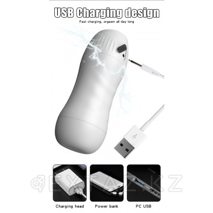 Премиум мастурбатор с вибрацией и озвучкой Frozen от sex shop Extaz фото 3