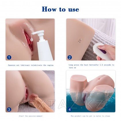 Gina үйкеліс функциясы бар шынайы Қос мастурбатор от sex shop Extaz фото 7