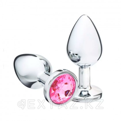 Қызғылт кристалды үлкен күміс тығын от sex shop Extaz фото 3