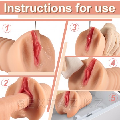 Шынайы мастурбатор DeepReal от sex shop Extaz фото 9