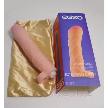 Фаллоудлинитель неоскин с кольцом ES004 от sex shop Extaz фото 2