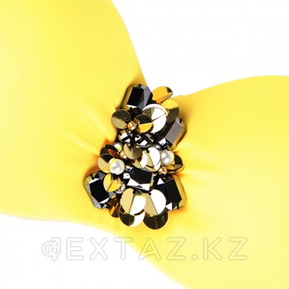 Rhinestone Yellow (S)байланған Купальник от sex shop Extaz фото 5