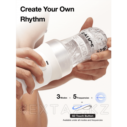 Автоматический мастурбатор Extra Sauce белый от sex shop Extaz фото 3