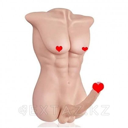 Спортивное мужское тело с фаллоимитатором (8,5 кг.) - extaz.kz фото 4 Дилдомен спорттық ерлер денесі (8,5 кг.) от sex shop Extaz фото 4