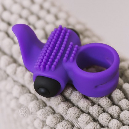 Виброкольцо эрекционное Adrien Lastic Bullet Lastic күлгін от sex shop Extaz фото 4