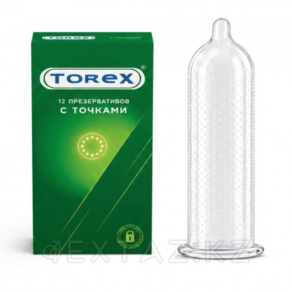 Нүктелері бар презервативтер-TOREX 12 дана. от sex shop Extaz