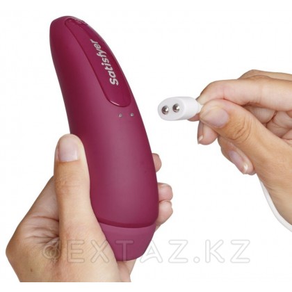 Satisfyer curvy 1 + вакуумдық клиторлық стимулятор (қою қызыл) от sex shop Extaz фото 10