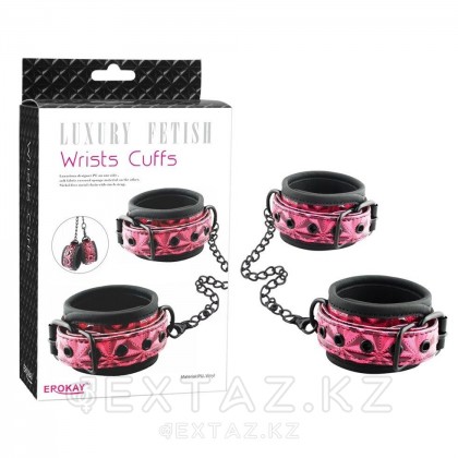 Luxury fetish тізбегіндегі кісендер қызыл түсті от sex shop Extaz фото 2