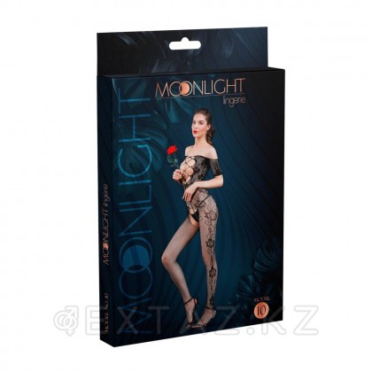 Moonlight ұсынған раушан басылған дене торы №10 модель қара от sex shop Extaz фото 2