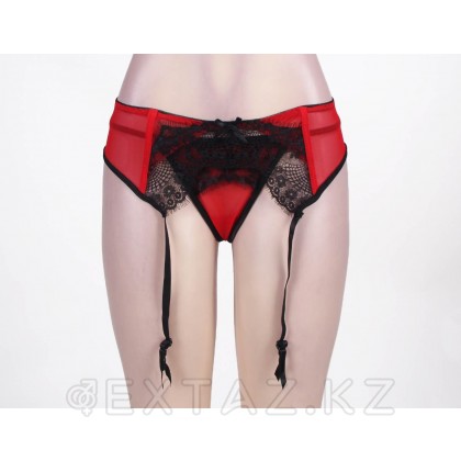 Белбеу қызыл гартер + жіптер (XS-S өлшемі) от sex shop Extaz фото 6